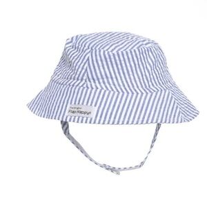 Blue Striped Kids Sun Hat - The Original Flap Happy 3-6 months